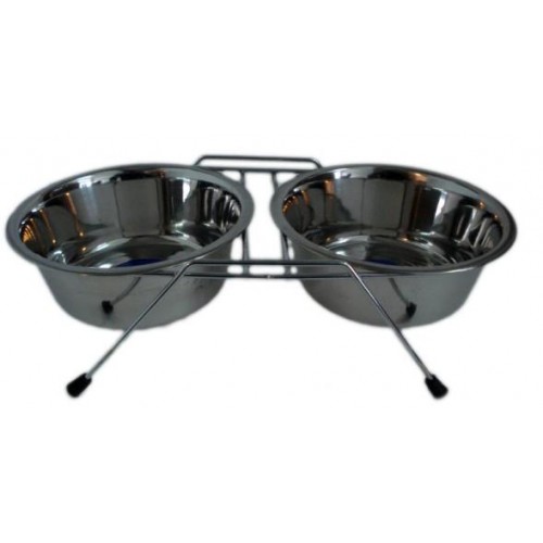 Διπλό ανοξείδωτο μπολ με βάση 500ml