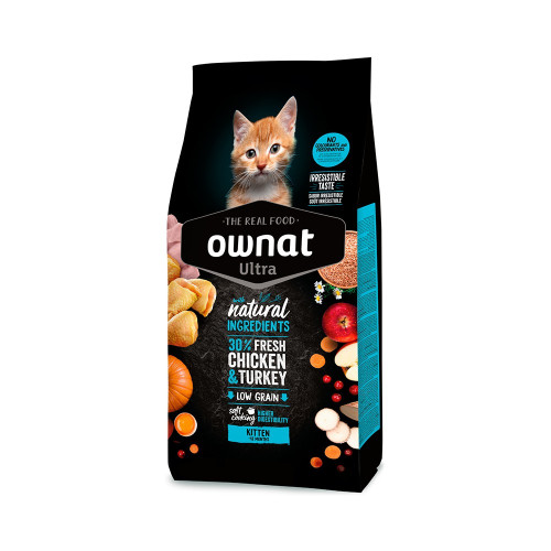 Ownat Ultra Kitten με Κοτόπουλο και Γαλοπούλα 3kg