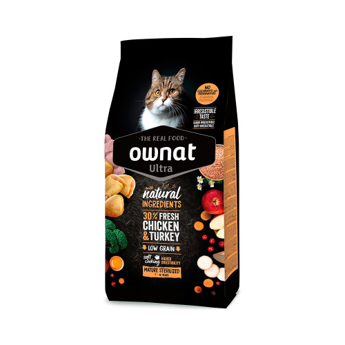 Ownat Ultra Mature Sterilized με Κοτόπουλο Και Γαλοπούλα 3kg Ownat Ultra Mature Sterilized με Κοτόπουλο Και Γαλοπούλα 3kg