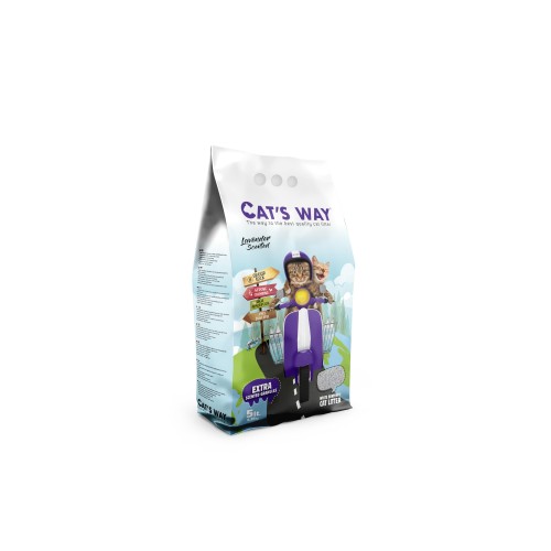 Άμμος Υγιεινής Cats Way LAVENDER 10Lt