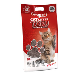 Snappy Βιοδιασπώμενο τόφου 6Lt Άμμος Γάτας ACTIVE CARBON 4τεμαχια- 24lt