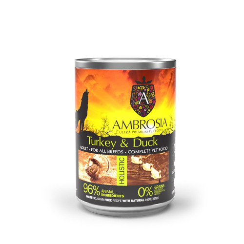 Ambrosia Grain Free Adult Sensitive Turkey-Duck 400gr Ambrosia Grain Free Adult Sensitive Turkey-Duck 400gr