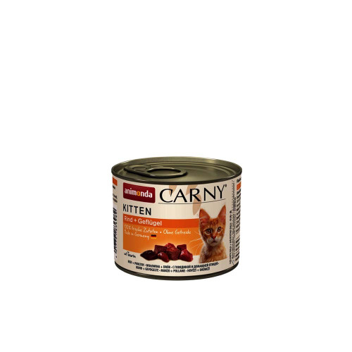 Animonda Carny Kitten Μοσχάρι Κοτόπουλο-Βοδινό 200gr