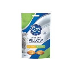 EGEO CAT CRUNCHY PILLOWS BAKED CHICKEN-CATNIP 60gr