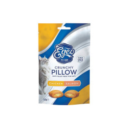 EGEO CAT CRUNCHY PILLOWS BAKED CHICKEN-SALMON 60gr
