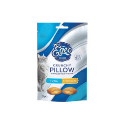 EGEO CAT CRUNCHY PILLOWS TUNA-ROASTED CHICKEN 60gr