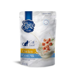 EGEO Cat Adult Κοτόπουλο-Κατσικίσιο Γάλα 85gr