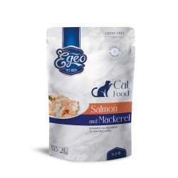EGEO Cat Adult Σολομός-Σκουμπρί σε ζελέ 85gr