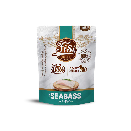FISI FILLET CAT ADULT ΛΑΥΡΑΚΙ ΣΕ ΖΕΛΕ POUCH 300gr