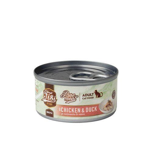 FISI PURE MEAT CAT ADULT ΚΟΤΟΠΟΥΛΟ-ΠΑΠΙΑ 80gr FISI PURE MEAT CAT ADULT ΚΟΤΟΠΟΥΛΟ-ΠΑΠΙΑ 80gr
