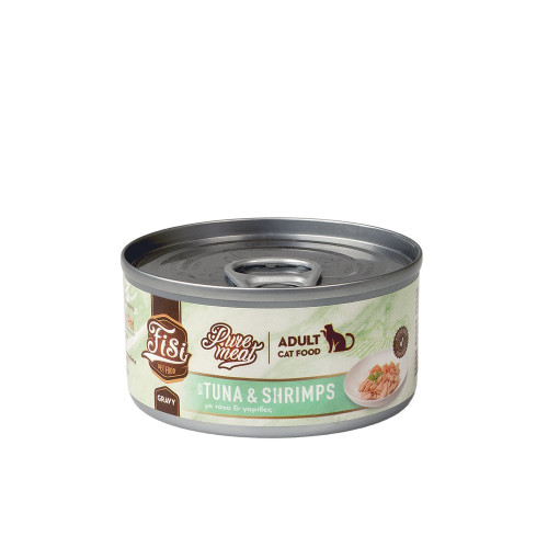 FISI PURE MEAT CAT ADULT ΤΟΝΟΣ-ΓΑΡΙΔΕΣ 80gr