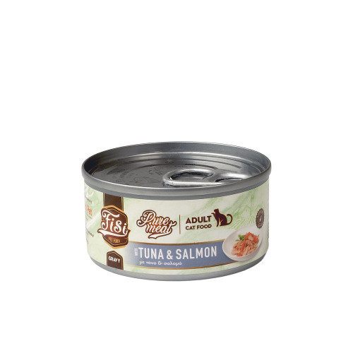 FISI PURE MEAT CAT ADULT ΤΟΝΟΣ-ΣΟΛΩΜΟΣ 80gr