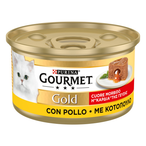 Purina Gourmet Gold Η καρδία της Γεύσης με Κοτόπουλο 85gr