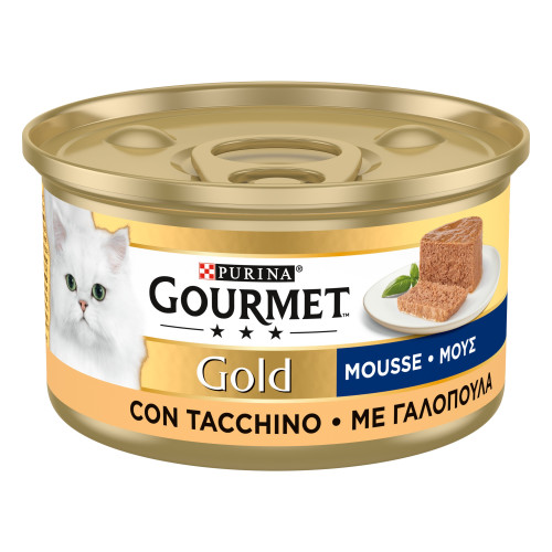 Purina Gourmet Gold Mousse Γαλοπούλα 85gr