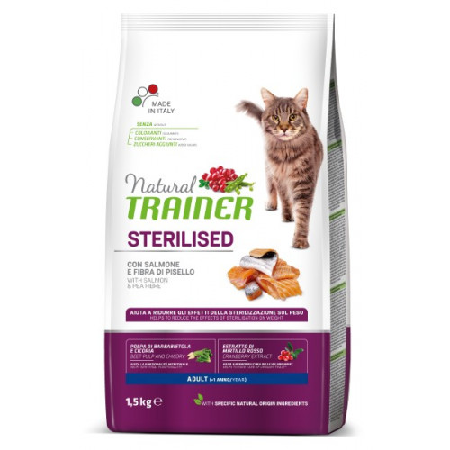 Trainer Natural  Adult Sterilized Σολομό 1.5kg