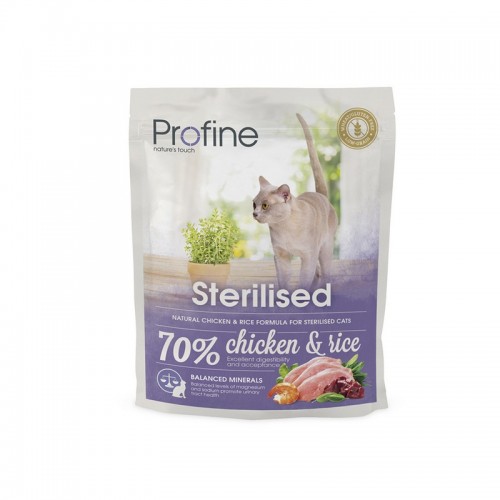 Profine Cat Sterilized Chicken & Rice 300gr