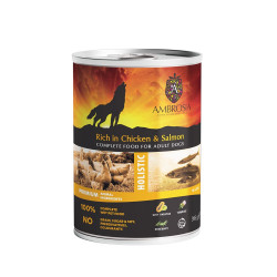 Ambrosia Grain Free Adult Chicken-Salmon-Papayas 395gr