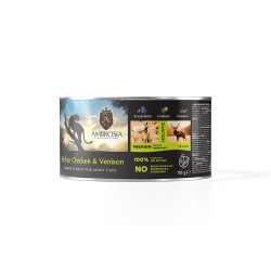 AMBROSIA WET FOOD CAT CHICKEN-VENISON WITH BLUEBERRIES 195gr
