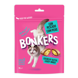 BONKERS CAT TREATS DRY SEAFOOD 180GR