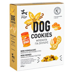 Μπισκότο σκύλου PQP Cookies Mini Bones Vanilla Peanut Butter 200g
