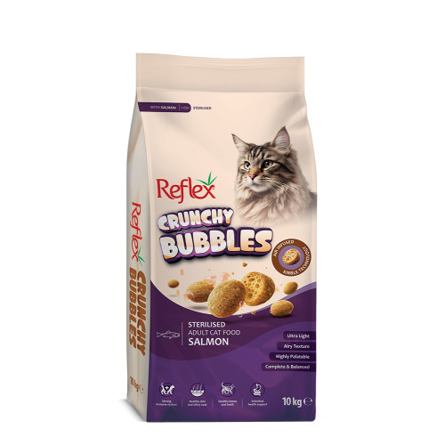REFLEX CRUNCHY BUBBLE ADULT CAT STERILIZED SALMON 10kg REFLEX CRUNCHY BUBBLE ADULT CAT STERILIZED SALMON 10kg
