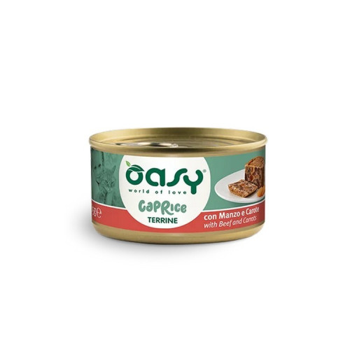 OASY CAPRICE ΤΕΡΙΝΑ ΓΙΑ ΓΑΤΕΣ ΒΟΔΙΝΟ-ΚΑΡΟΤΟ 85g
