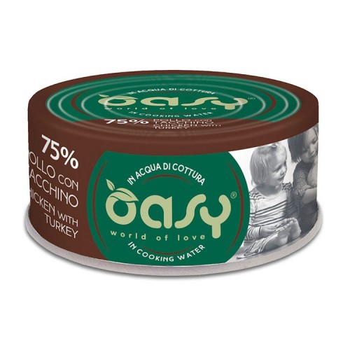 Κονσέρβα Oasy Κοτόπουλο Με Γαλοπούλα 70gr Κονσέρβα Oasy Κοτόπουλο Με Γαλοπούλα 70gr