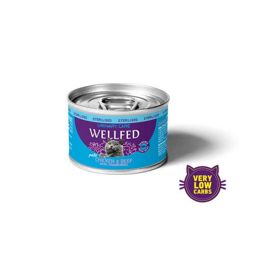 Wellfed Urinary Chicken & Beef with Cranberries 200gr Wellfed Urinary Chicken & Beef with Cranberries 200gr