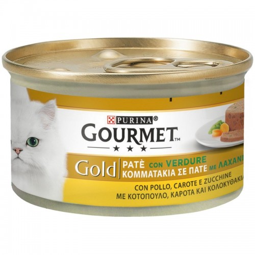 Purina Gourmet Gold Pate Κοτόπουλο Καρότο και Κολοκυθάκια 85gr Purina Gourmet Gold Pate Κοτόπουλο Καρότο και Κολοκυθάκια 85gr