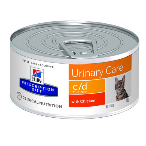 Hill's Prescription Diet c/d Multicare Urinary Care Τροφή Για Γάτες Με Κοτόπουλο 156gr Hill's Prescription Diet c/d Multicare Urinary Care Τροφή Για Γάτες Με Κοτόπουλο 156gr