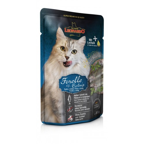 Leonardo FS Pouch Πέστροφα & Catnip 85gr