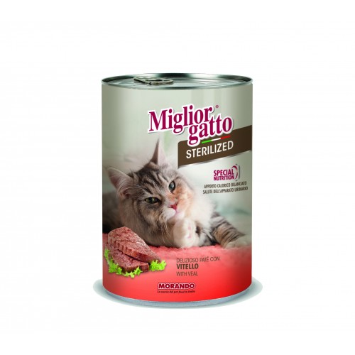 Πατέ Migliorgatto Sterilized Μοσχάρι 400gr