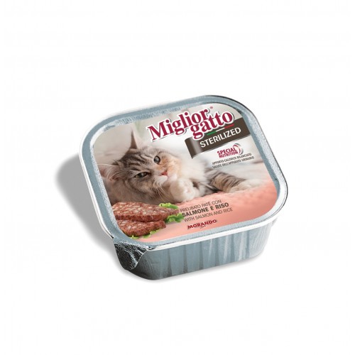 Πατέ Migliorgatto Sterilized Σολωμός-Ρύζι 100gr Πατέ Migliorgatto Sterilized Σολωμός-Ρύζι 100gr