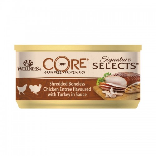 Wellness Core Signature Select Κοτόπουλο & Γαλοπούλα σε Σάλτσα 79gr Wellness Core Signature Select Κοτόπουλο & Γαλοπούλα σε Σάλτσα 79gr