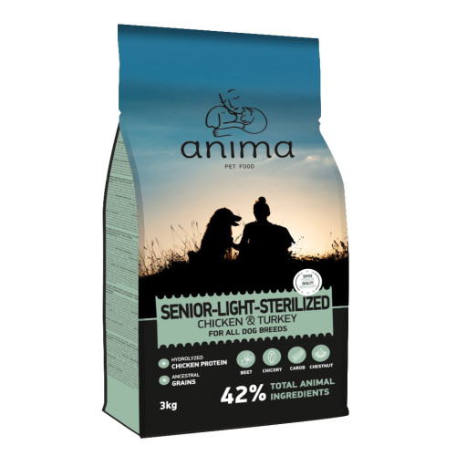 ANIMA LIGHT-STERILIZED CHICKEN 3Kg