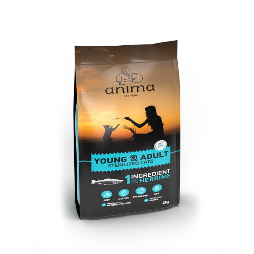 Anima Young-Adult Sterilised Herring 10kg