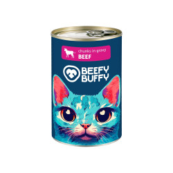 BEEFY BUFFY Cat Κομματάκια Βοδινό 415γρ