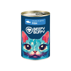BEEFY BUFFY Cat Κομματάκια Ψάρι 415γρ