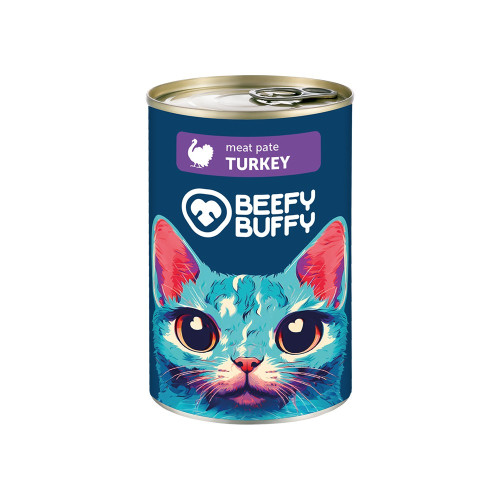 BEEFY BUFFY Cat Πατέ Γαλοπούλα 415γρ BEEFY BUFFY Cat Πατέ Γαλοπούλα 415γρ