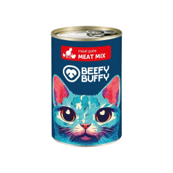 BEEFY BUFFY Cat Πατέ Μιξ Κρεάτων 415γρ