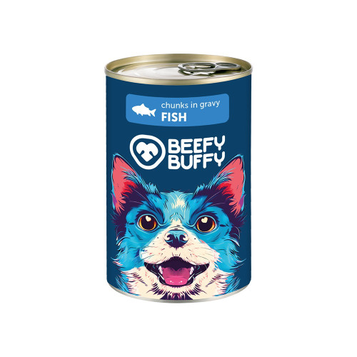 BEEFY BUFFY DOG Ψάρι 415gr