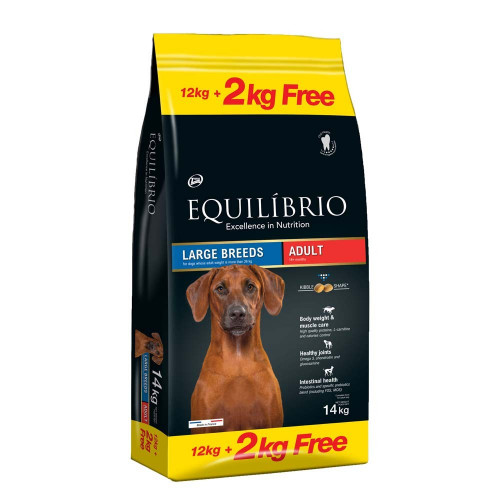 Equilibrio Adult Large Breeds 12kg +2kg Δώρο