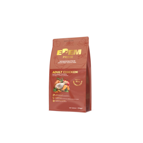Edem Prime Grain Free Adult Monoprotein Chicken 2kg Edem Prime Grain Free Adult Monoprotein Chicken 2kg
