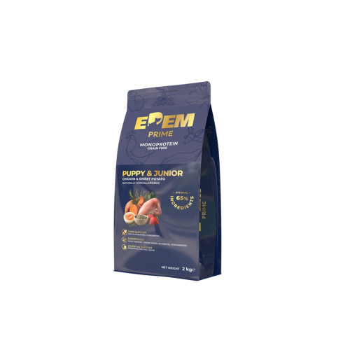 Edem Prime Grain Free Puppy Junior Monoprotein Chicken 2kg Edem Prime Grain Free Puppy Junior Monoprotein Chicken 2kg