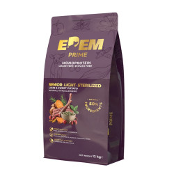 Edem Prime Grain Free Senior Light Sterilised Monoprotein Lamb 12kg