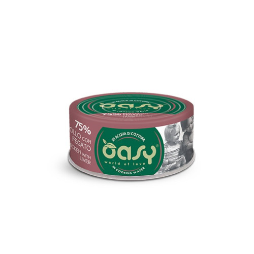 Κονσέρβα Oasy Κοτόπουλο-Συκώτι 70gr