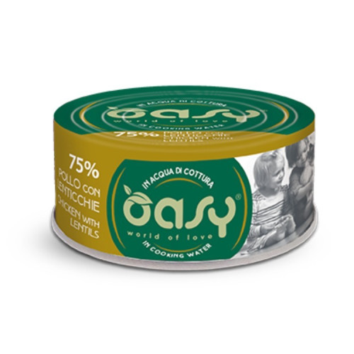 Κονσέρβα Oasy More Love Κοτόπουλο-Φακές 70gr