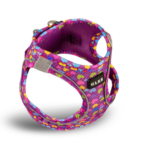 GLEE Σαμαράκι Pattern Hearts Μοβ