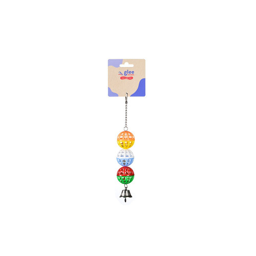 GLEE ΠΑΙΧΝΙΔΙ ΠΤΗΝΩΝ LATTICE BALLS WITH BELL 23cm