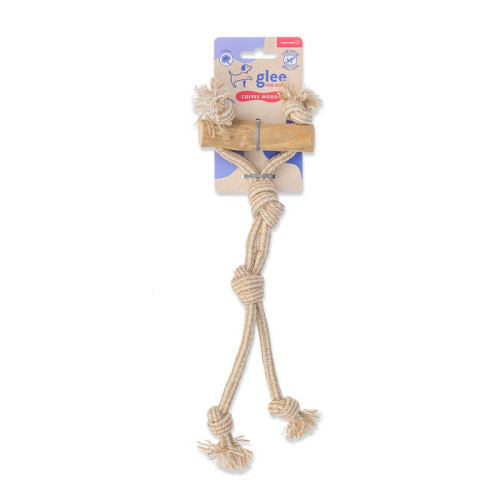 GLEE ΠΑΙΧΝΙΔΙ ΣΚΥΛΟΥ COFFEE WOOD SWING 29cm GLEE ΠΑΙΧΝΙΔΙ ΣΚΥΛΟΥ COFFEE WOOD SWING 29cm